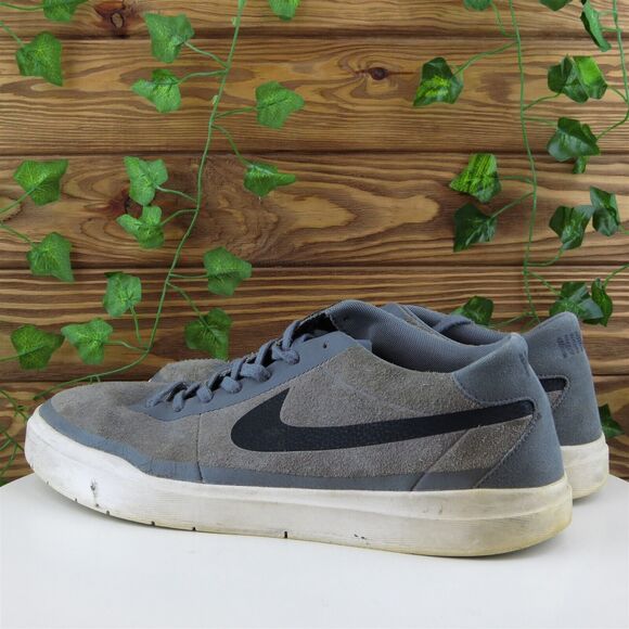 Nike Sz 13 Sneaker‎ Gray Leather Men Medium (D, M) Athletic - Picture 9 of 11